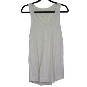 Eileen Fisher V-Neck Linen Sleeveless Top